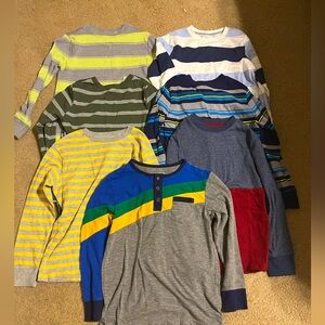 Lot of 7 boys long sleeve t-shirts